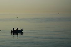 Fishing In Italy At Dawn Royalty Free Stock Images Fishing In Italy At Dawn Royalty Free Stock Images