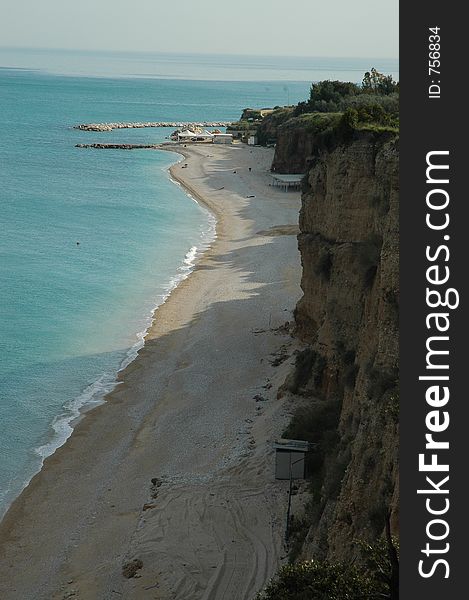 Land and sea and mountains all together here in Gargano National Park in Southern Italy. Land and sea and mountains all together here in Gargano National Park in Southern Italy