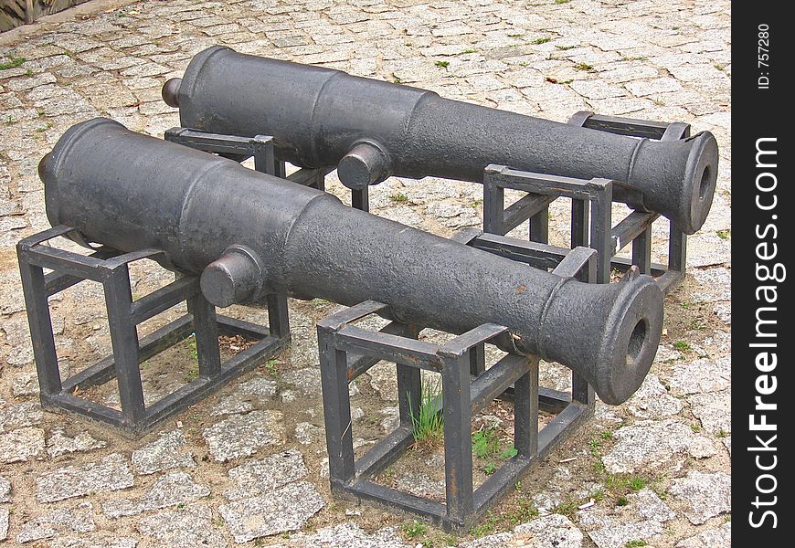 Two cannons