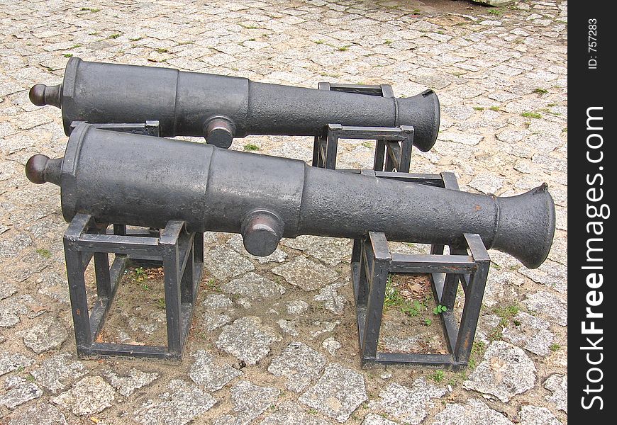 Two cannons