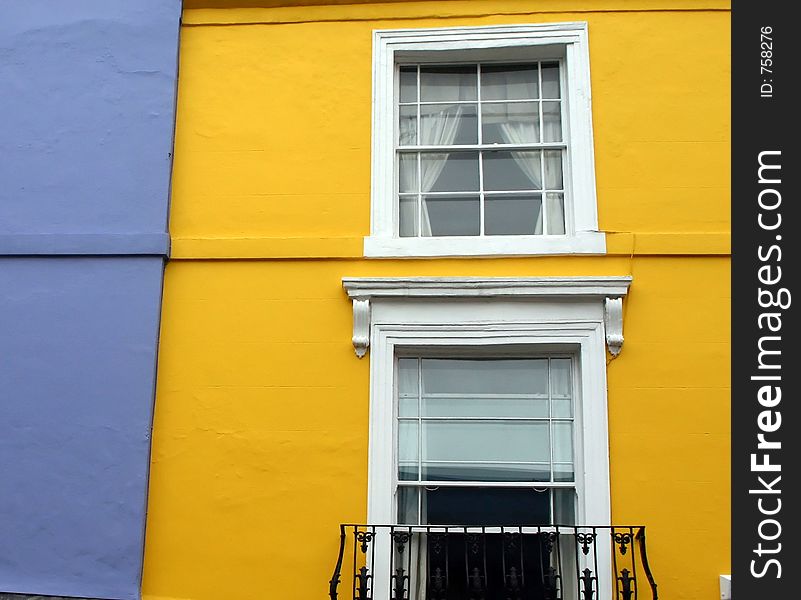 London: portobello yellow and blue