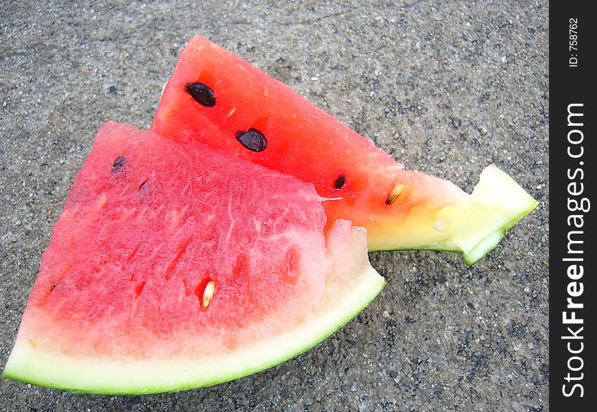 Mature Watermelon Cut