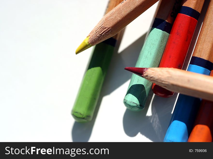 Color pencils together