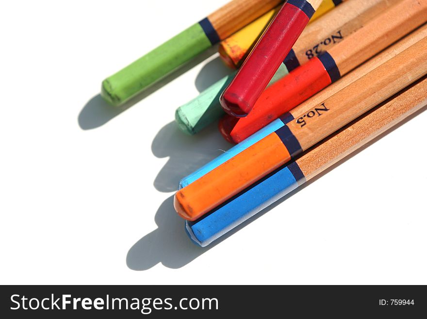 Color pencils together
