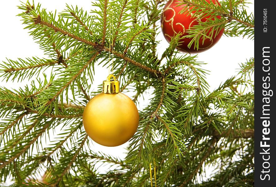 Photo of christmas tree ball. Photo of christmas tree ball