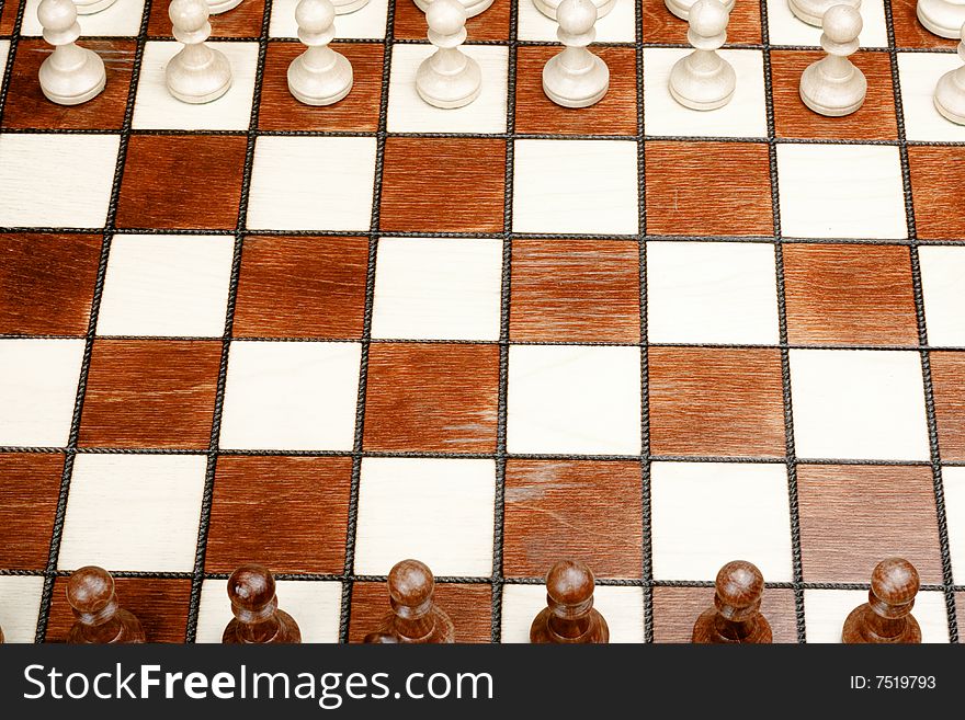 Chess Close Up View Background.