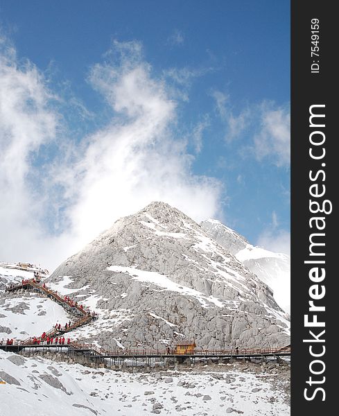 Jade Dragon Snow Mountain in LiJiang China