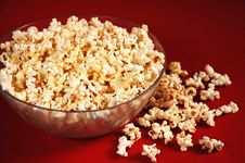 Popcorn In Bowl Stock Photography Popcorn In Bowl Stock Photography