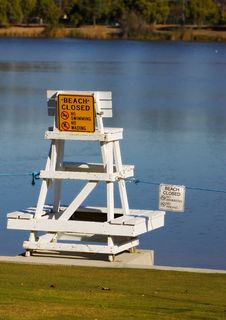 Beach Closed Royalty Free Stock Photography Beach Closed Royalty Free Stock Photography