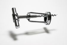 Corkscrew And Its Shadow. Royalty Free Stock Image