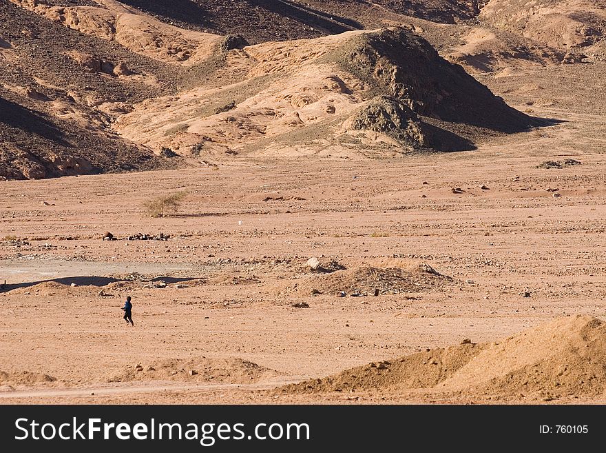 Running In Desert