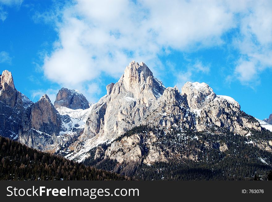 Dolomities - Italy in wintertime