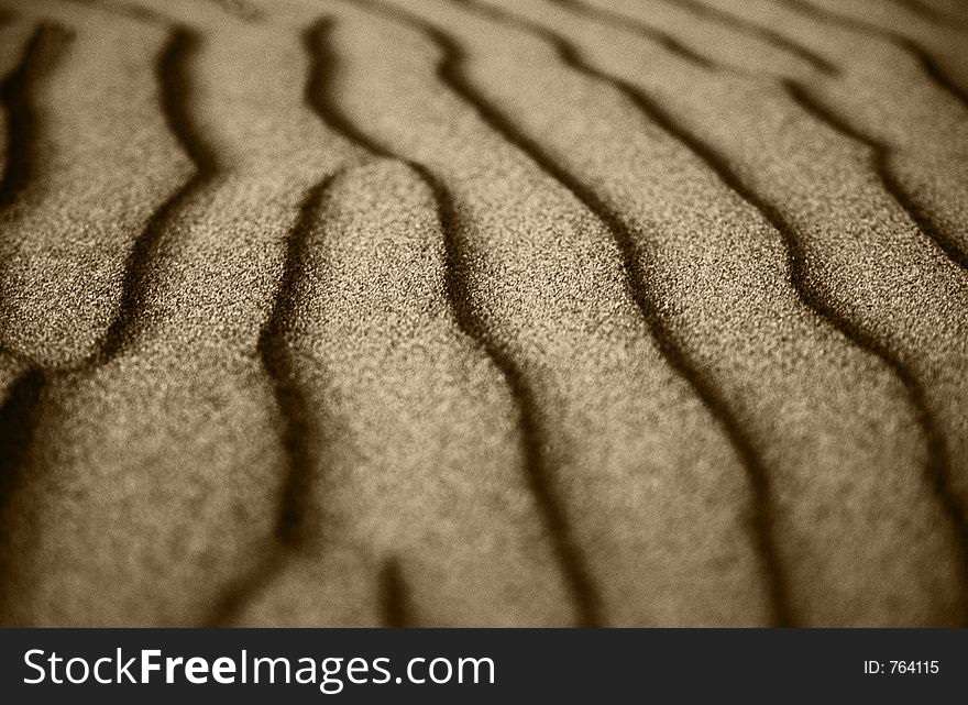 Sepia toned sand dune. Sepia toned sand dune