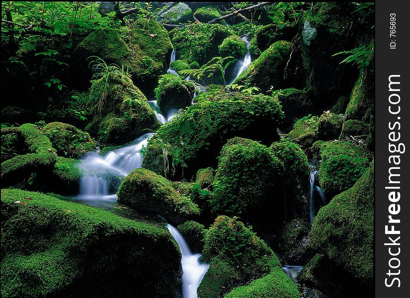 Mountain river Natural Scenery