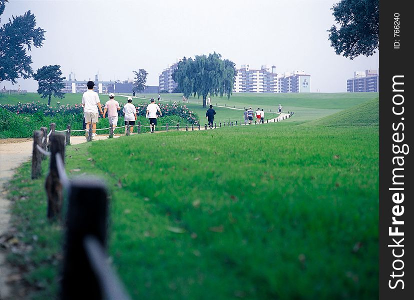 Scene of Korean park