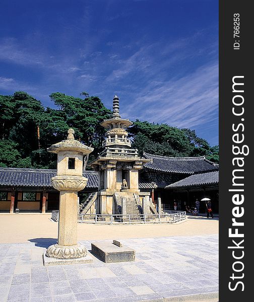 Korean Relic monastery View