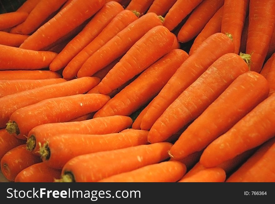 Pile of fresh carrots. Pile of fresh carrots