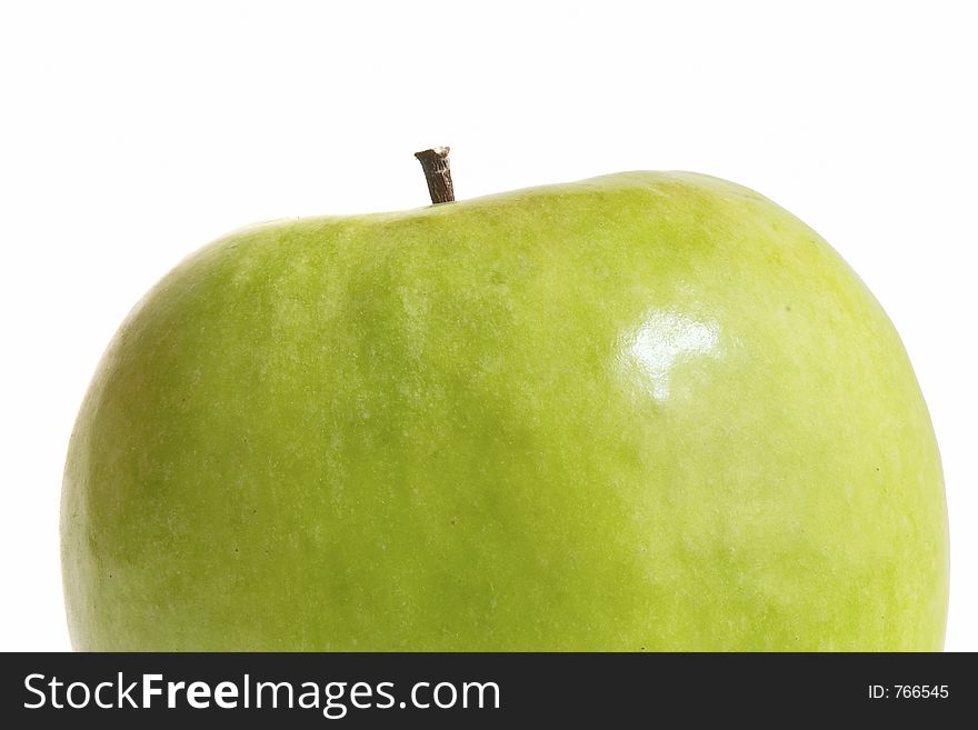Green Apple isolated on white