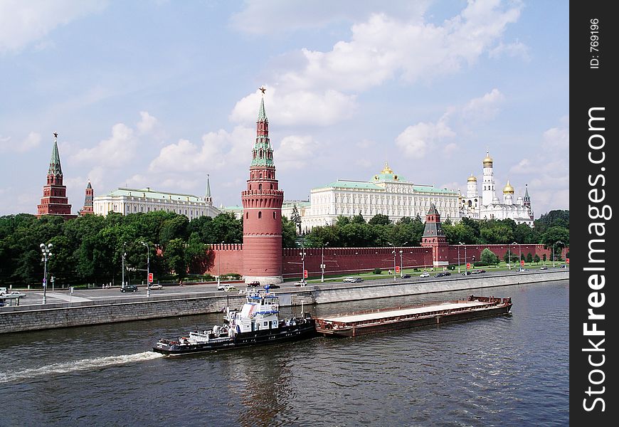 President residence of Russia - the Moscow Kremlin