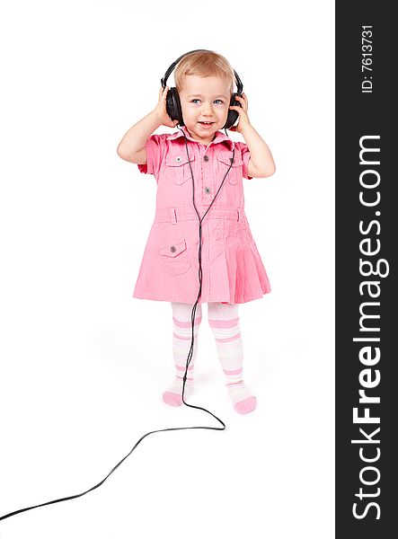 Baby With Headphones