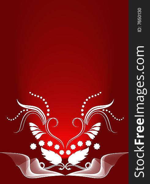 Abstract Background With Ornament
