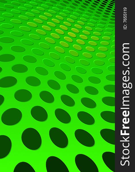 Vector illustration of Green Spot Pattern