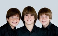 Three Brothers Royalty Free Stock Photos