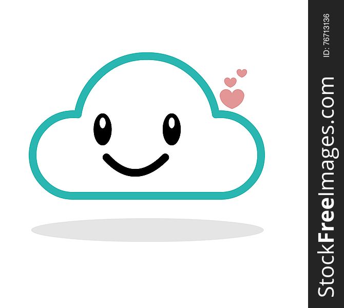 Vector illustration of a Cartoon Cloud. Eps file is also available. Vector illustration of a Cartoon Cloud. Eps file is also available.