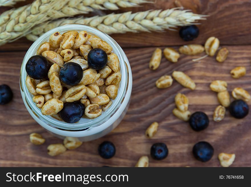 Healthy food. Brown wooden background. Healthy food. Brown wooden background.