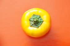 Yellow Pepper Isolated Stock Photos