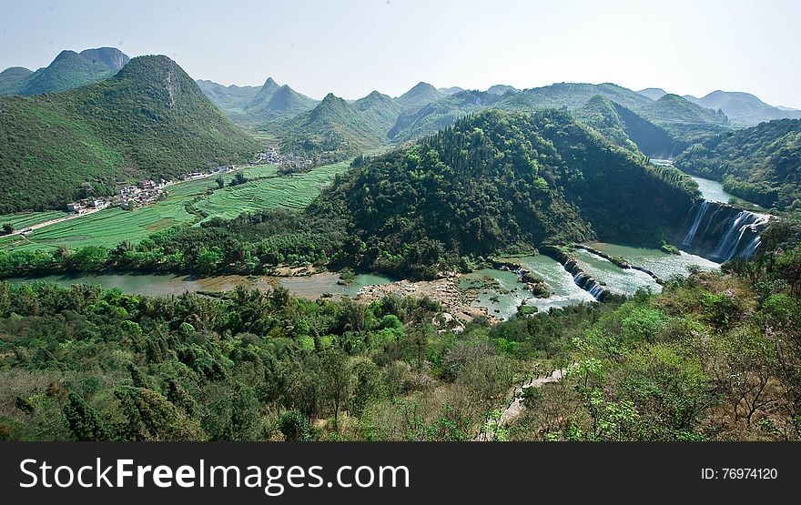 View of Jiulong waterfall ,Yunnan,1