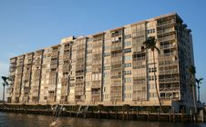 Older Condo On River Stock Photography Older Condo On River Stock Photography