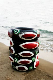 Beach Tubes Stock Image Beach Tubes Stock Image