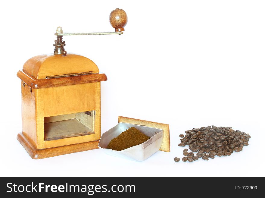 Antiquity Coffee Machine With Beans