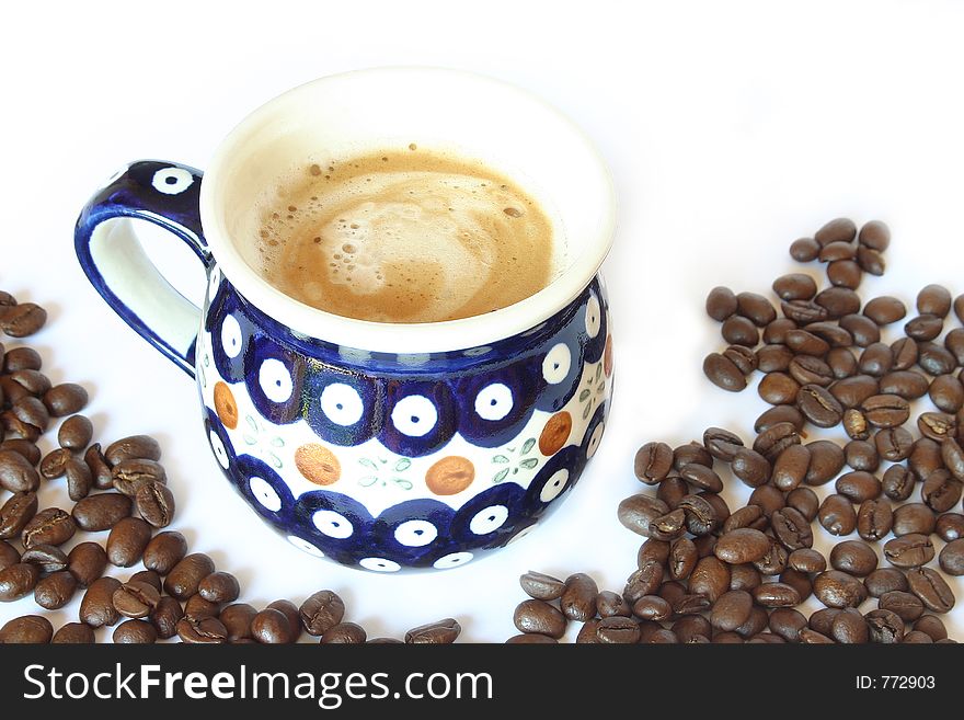 Studio Photo Drink & Food - Coffee Cup with Beans