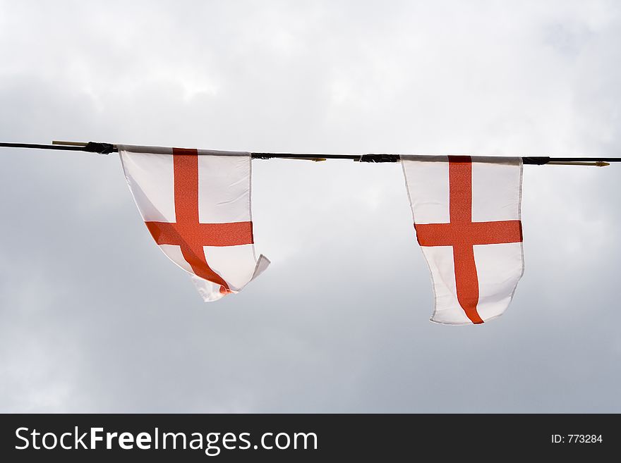 Flags blowing in the wind. Flags blowing in the wind