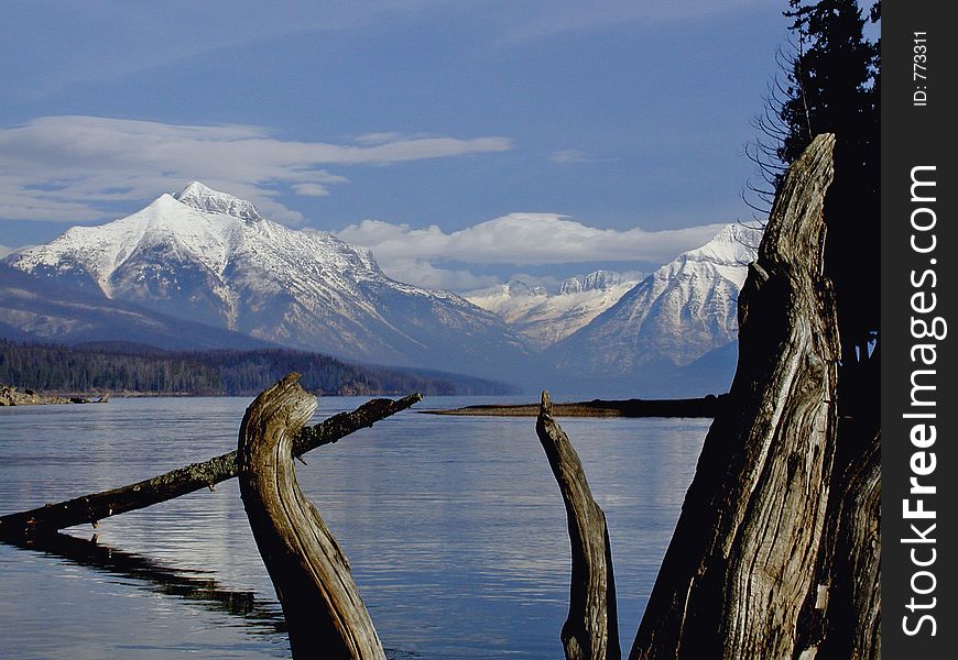 This picture was taken near Apgar in Glacier National Park near the outlet to the lake. This picture was taken near Apgar in Glacier National Park near the outlet to the lake.