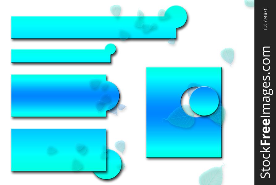 Aqua logo set templates. Aqua logo set templates