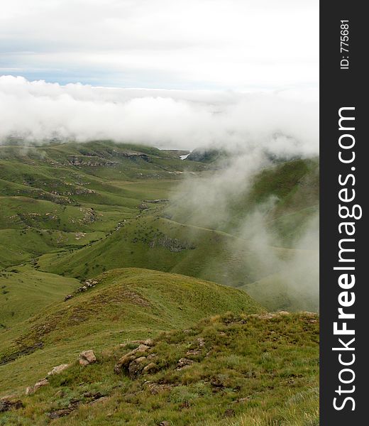 A lovely valley with soft cloud cover. A lovely valley with soft cloud cover.