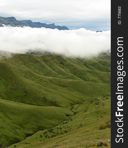 A lovely valley with soft cloud cover. A lovely valley with soft cloud cover.