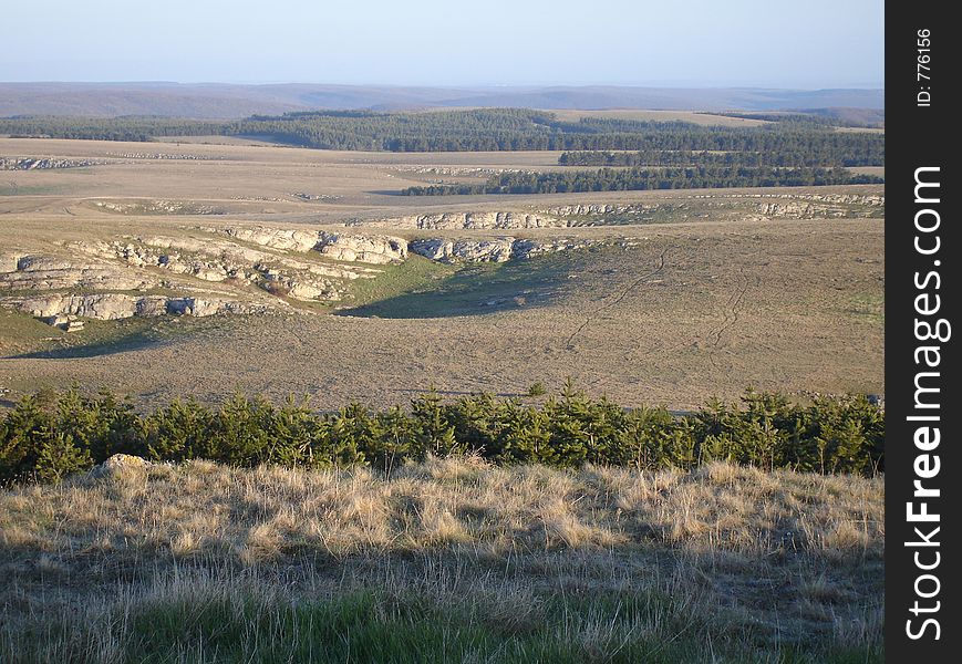 Panorama of Karabie plateau,Krimea,Ukraine