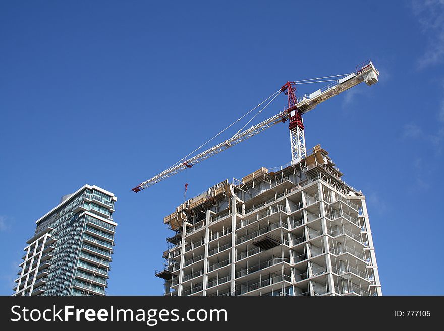 Apartment bulding construction in North America