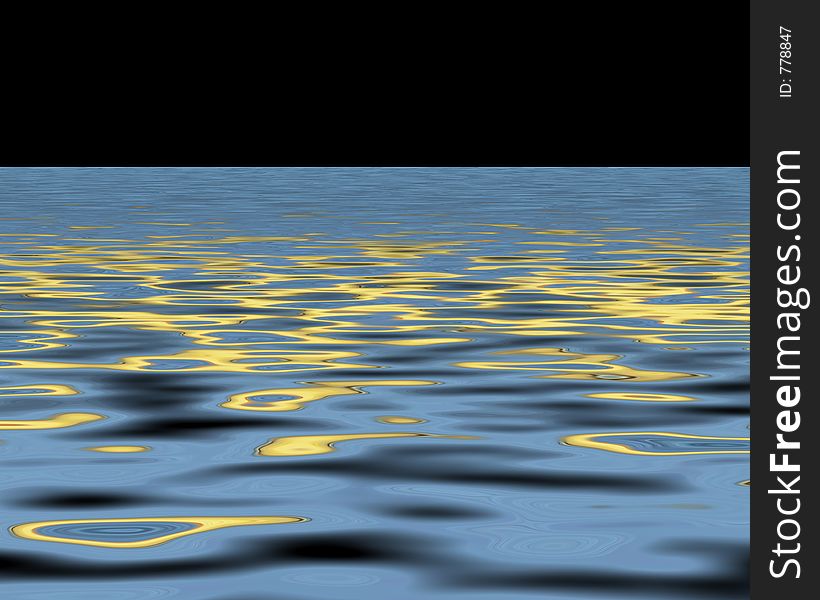 Computer generated sea pattern with black sky. Computer generated sea pattern with black sky.