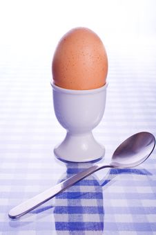 Egg And Spoon Stock Photography