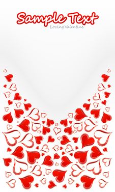 Red Love Card Stock Photo