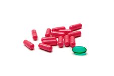 Pills Isolated Royalty Free Stock Images