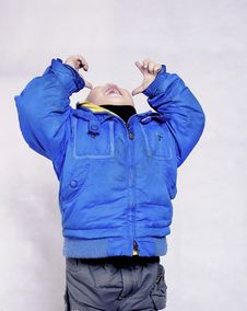 Boy Laughing And Facing Upward Royalty Free Stock Photos Boy Laughing And Facing Upward Royalty Free Stock Photos