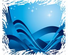 Blue Ribbons And Stars Stock Photography Blue Ribbons And Stars Stock Photography