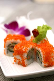 Prepared And Delicious Sushi Taken In Studio Stock Photos Prepared And Delicious Sushi Taken In Studio Stock Photos