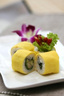 Prepared And Delicious Sushi Taken In Studio Stock Image Prepared And Delicious Sushi Taken In Studio Stock Image